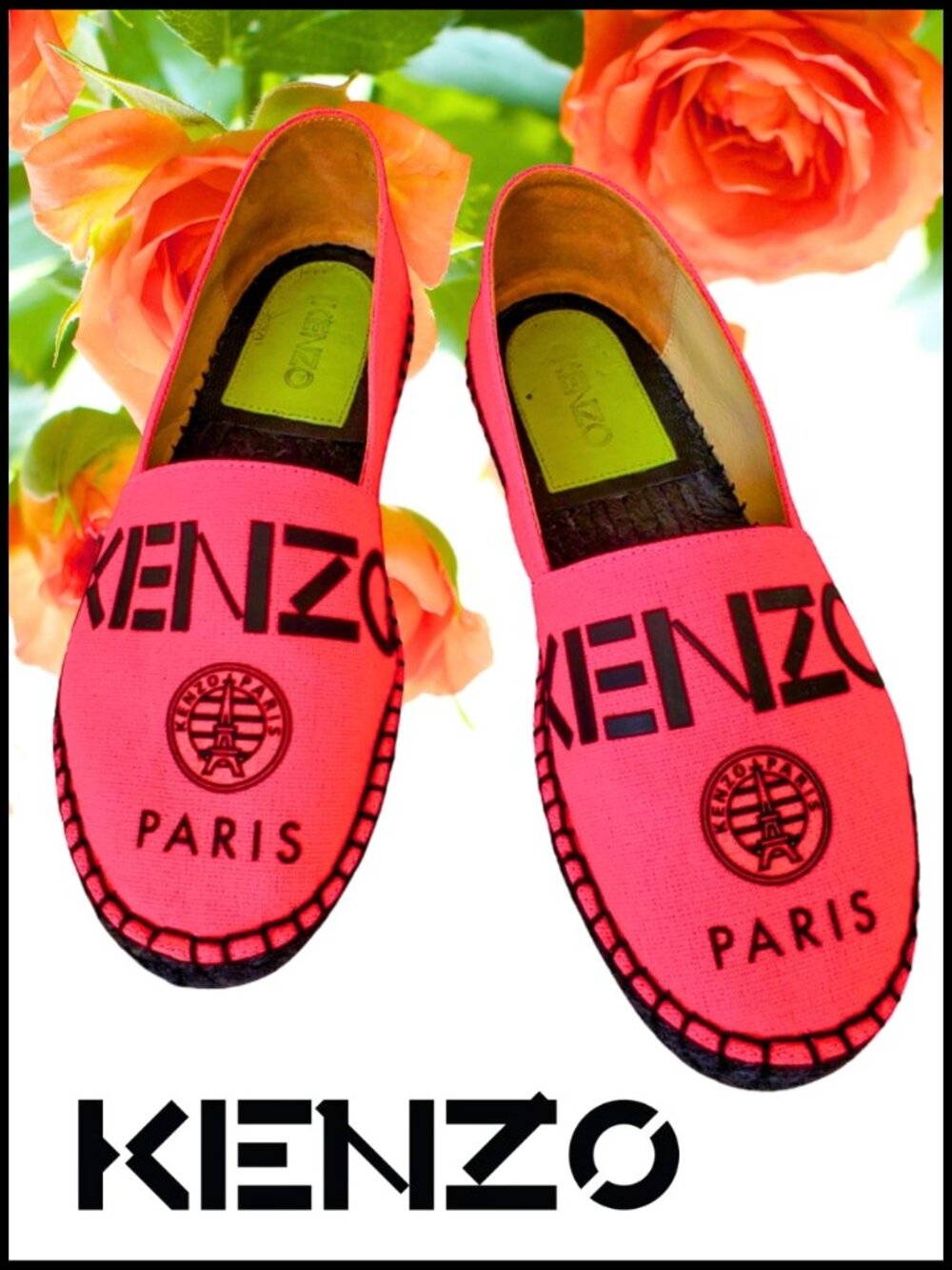 EUC Kenzo Cotton-Canvas Espadrilles